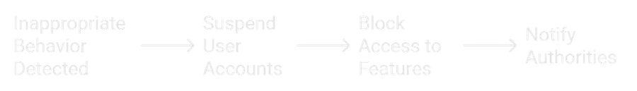 Diagram of the emergency response and immediate action steps.